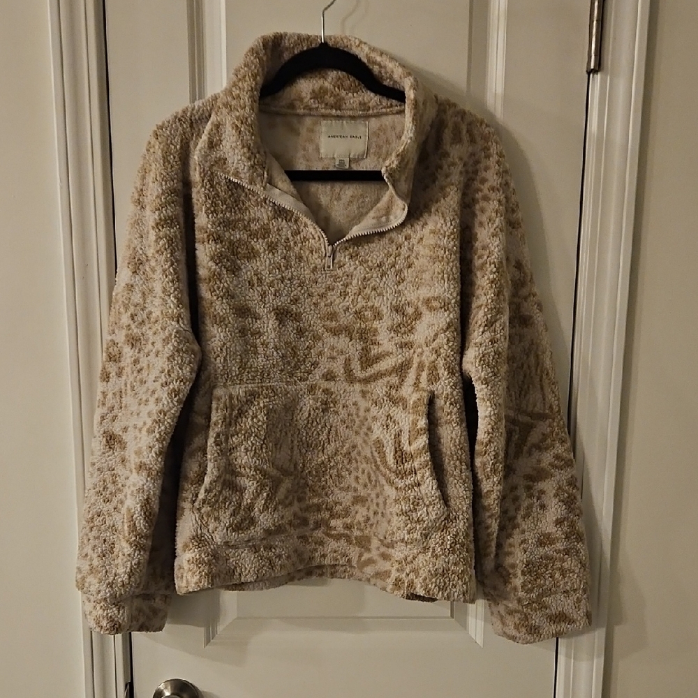 American Eagle Outfitters Beige Patterned Women's Sweater